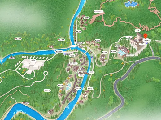 山南结合景区手绘地图智慧导览和720全景技术，可以让景区更加“动”起来，为游客提供更加身临其境的导览体验。